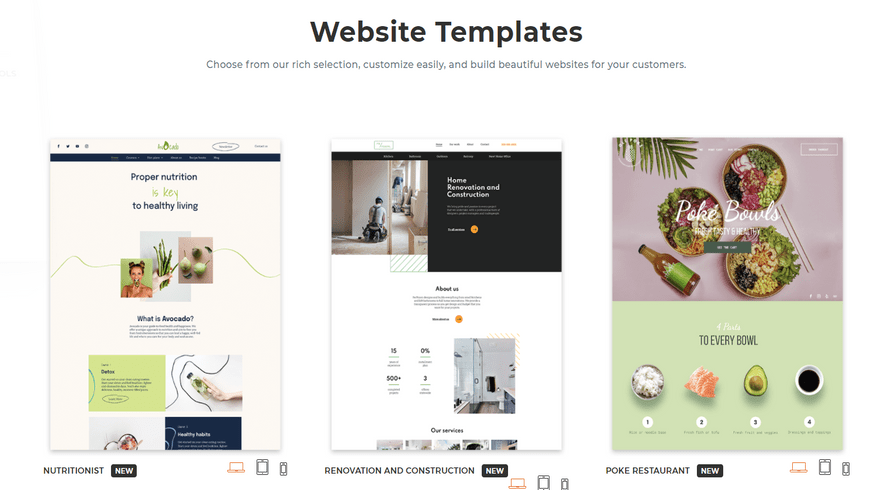 duda blogging templates