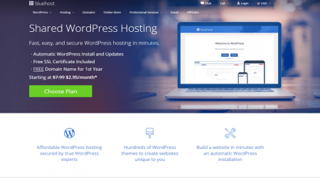 bluehost wordpress hosting