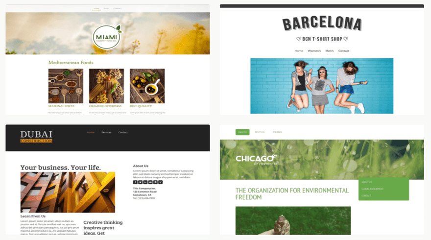 jimdo blogging templates