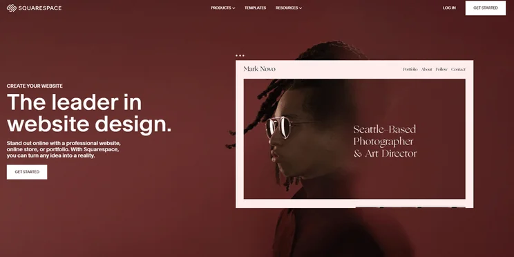website fonts squarespace white space example