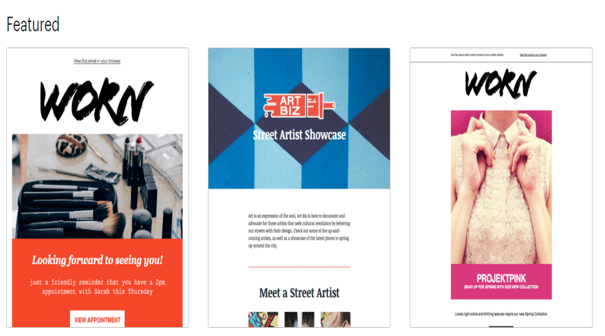mailchimp email themes