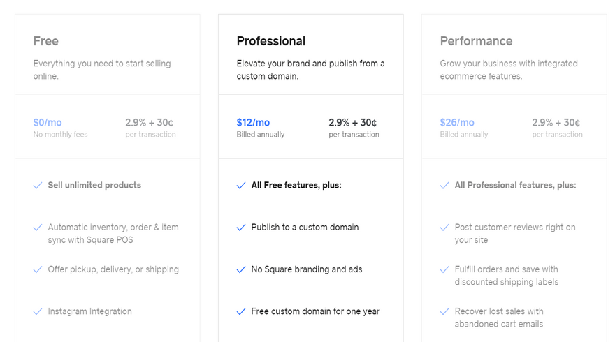 pricing plans