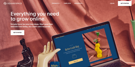 squarespace homepage
