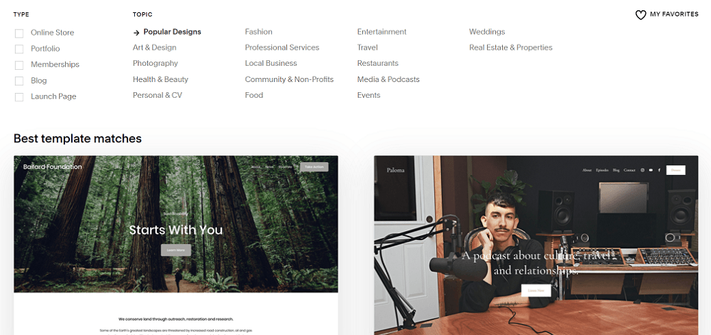 squarespace templates