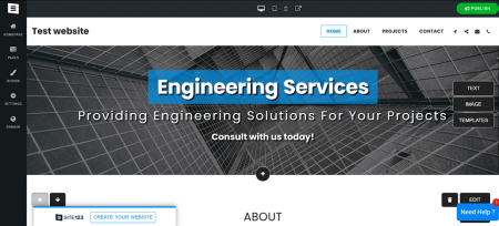 site123 template example