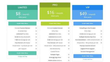 strikingly pricing