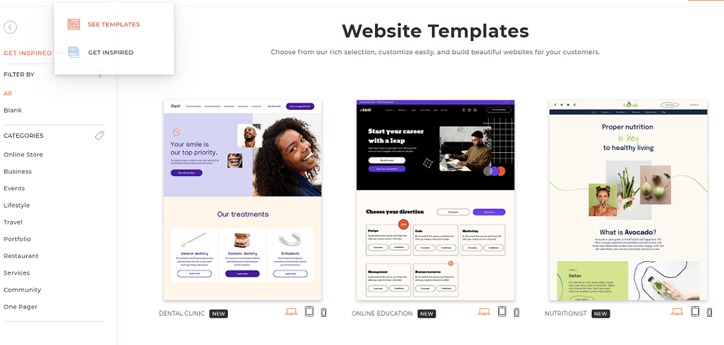 duda templates