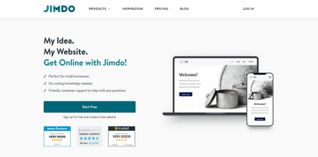 jimdo homepage