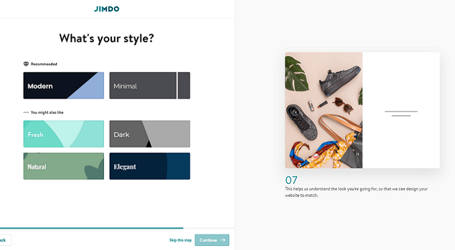 jimdo design