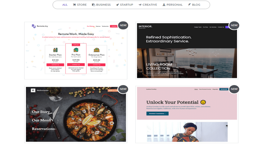 cheapest website build strikingly blog templates