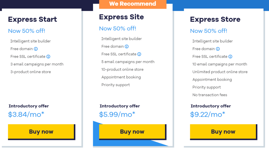 cheapest website builders gator business plans