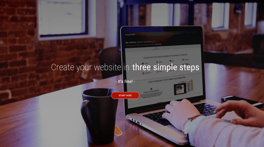 cheapest website builders simplesite portfolio home