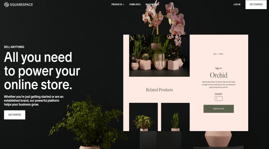 cheapest website builders squarespace ecommerce