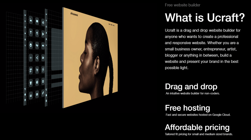 cheapest website builders ucraft home portfolio