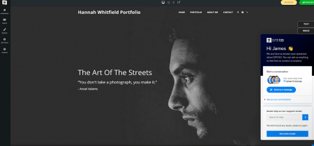 site123 photography website builder adi