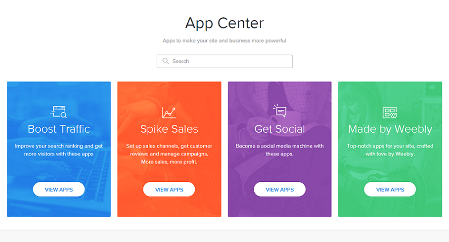 weebly app center