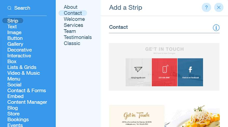 wix editor how to add elements
