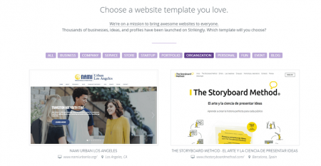 strikingly templates