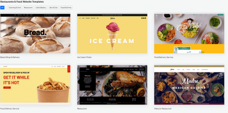 wix restaurant website templates