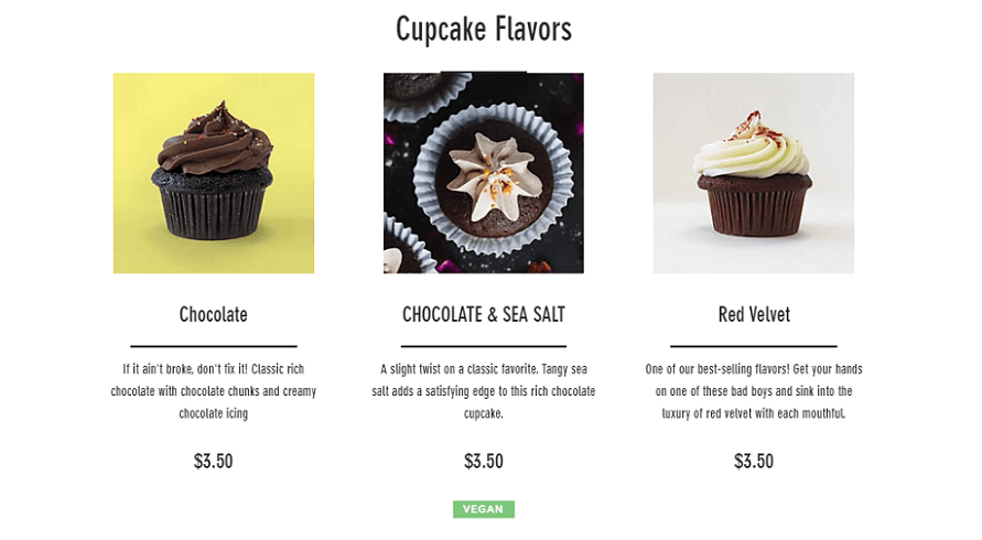 wix menu creator is built-in
