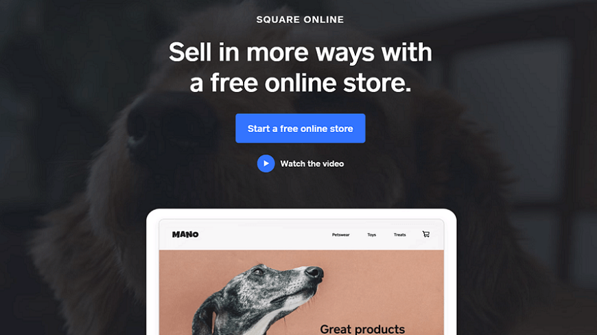 square online restaurant website builder homepage