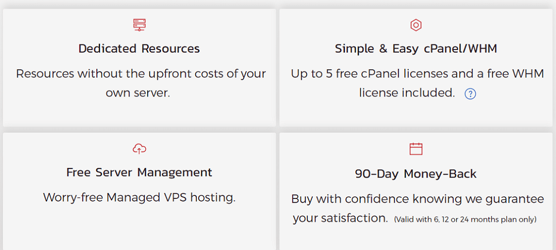 inmotion vps hosting features