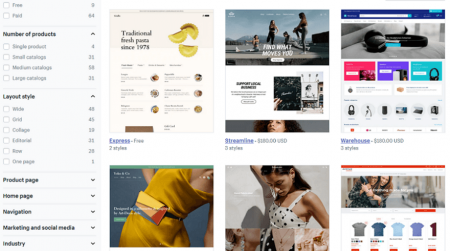 shopify ecommerce website themes