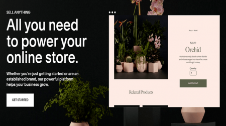 squarespace ecommerce website builder homepage