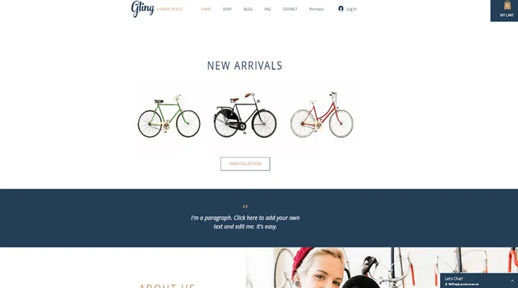 wix gling template
