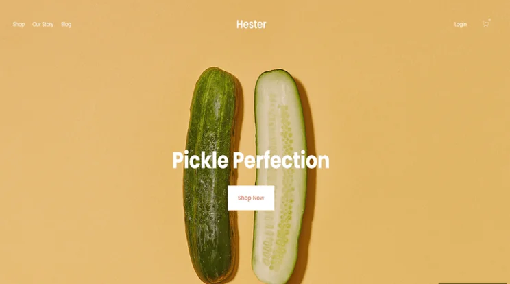 squarespace hester template