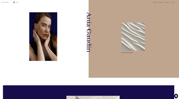 wix ania gaudin template
