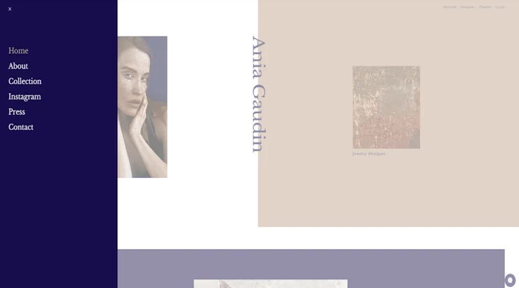 wix ania gaudin template