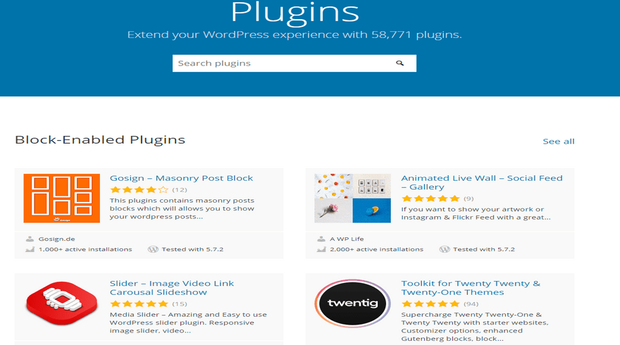 WordPress plugins