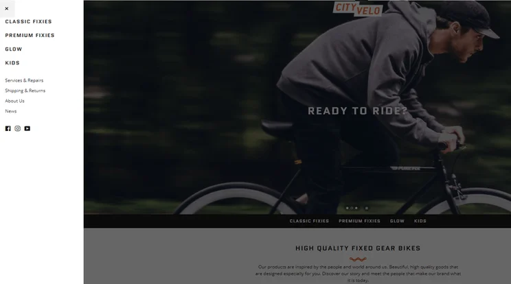 pop up sidebar