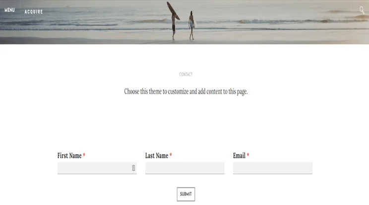 weebly business template contact form acquire