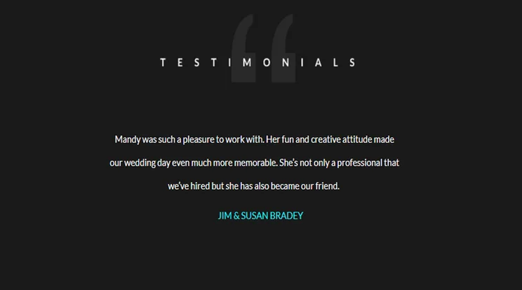 weebly template personal mandy miller testimonial