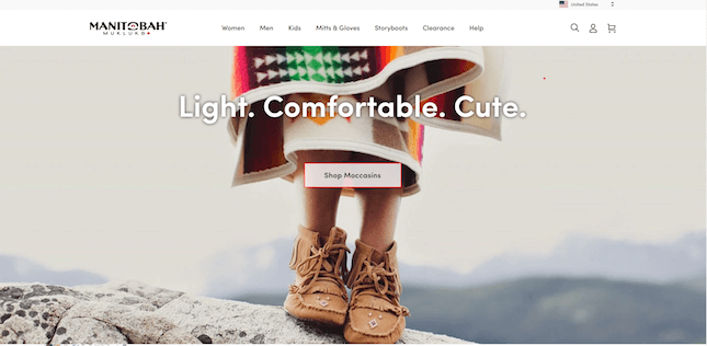 Manitobah Mukluks 1 Homepage of Manitobah Mukluks online Shopify store