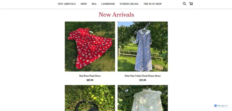 Beauty Marked Vintage uses attractive new arrivals to engage customers.