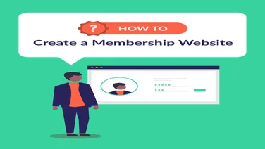 Graphic for the how to article with little man in front of a website page