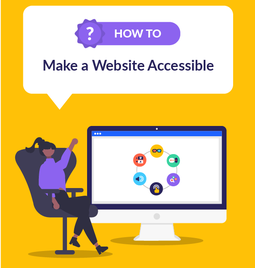 White speech bubble against a yellow background and in the bubble it says