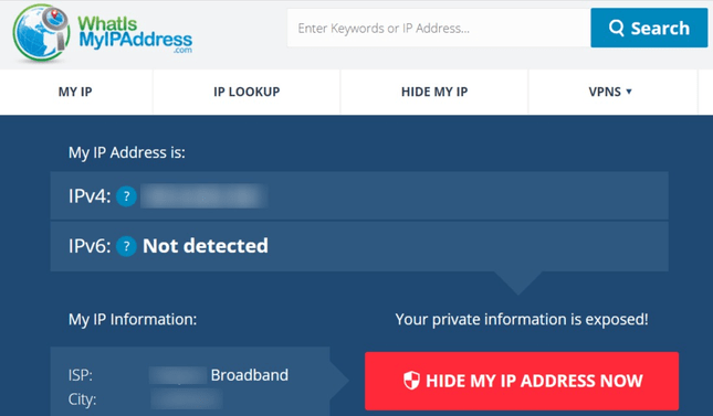 Serviços on -line como Whatismyipaddress.com permitem verificar seu endereço IP em questão de momentos