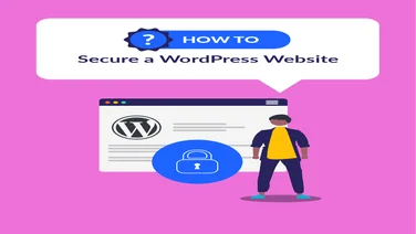 How to secure a wordpress website graphic