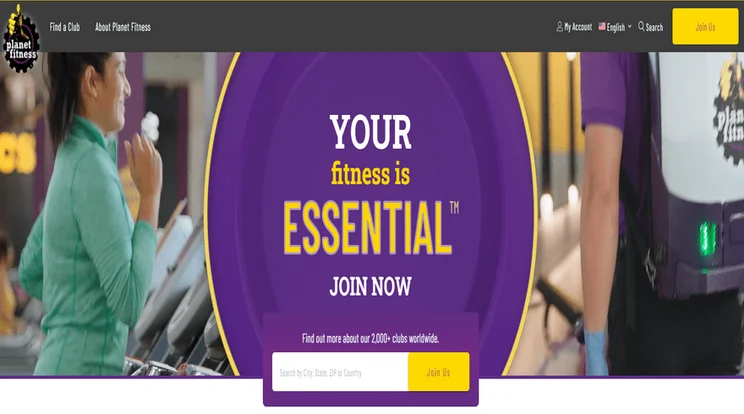 planet fitness video background example