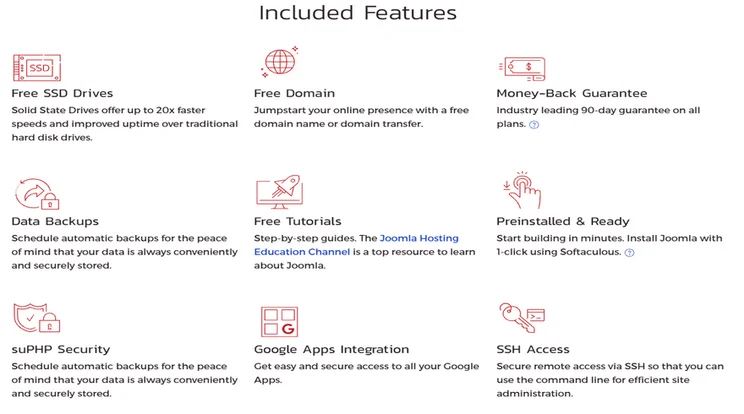 inmotion joomla features