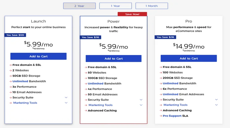 inmotion joomla hosting plans
