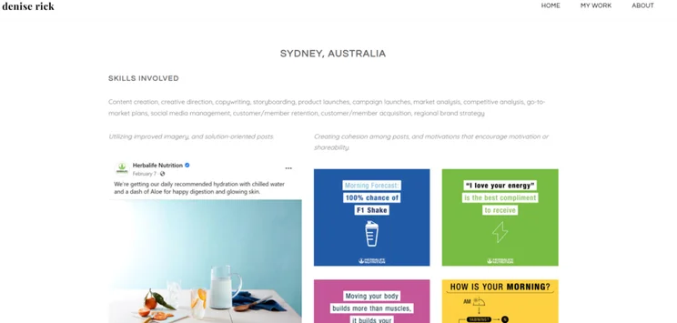 Case study page for Herbalife Nutrition