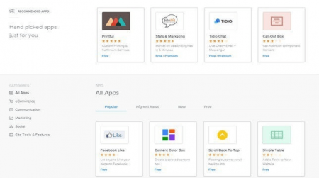 Weebly Apps Homepage