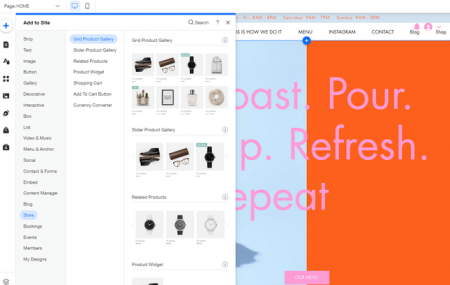 Wix Add Store