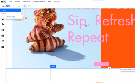 Wix Manage Pages