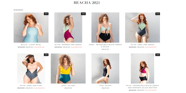 Beach Product Page